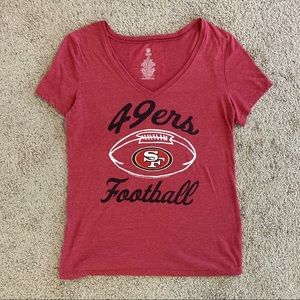 49ers NFL Team Apparel Cotton T-Shirt - Women’s L